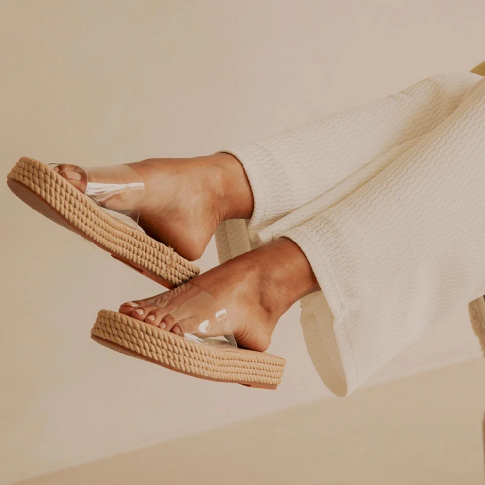 Platform Sandals - Transparent